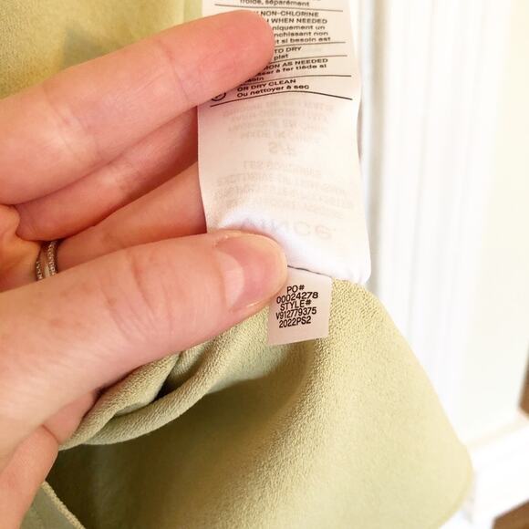 Vince Light Green Collared Cardigan Sweater - Picture 5 of 7